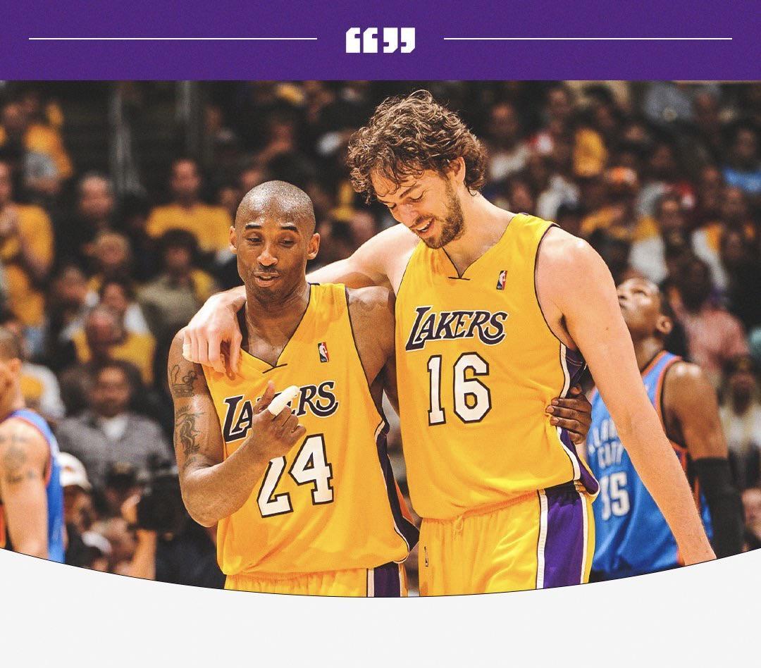 开云电子-一辈子的好兄弟！加索尔祝科比生日快乐：我永远想念你